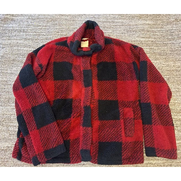 Harper Heritage Jackets & Blazers - Harper Heritage Buffalo Plaid Sherpa Snap Close Shacket SZ M